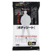 （株）日本緑十字社 男のボディシート 10枚入り 375266