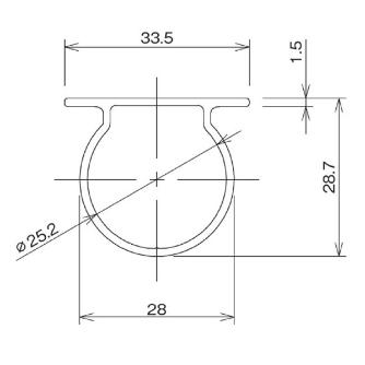 ＴＭＥＨジャパン（株） アルミフラットパイプ ACF アルミフラットパイプ ACF2812-4