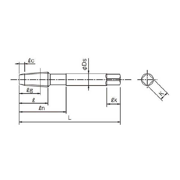 オーエスジー（株） A/管用テーパスパイラルタップ 長ねじ形 A-TPT Ａ／管用テーパタップ A-TPT 2.5P 2 PT1/8-28