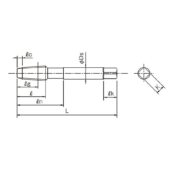 オーエスジー（株） A/管用テーパスパイラルタップ 短ねじ形 A-S-TPT Ａ／管用テーパタップ A-S-TPT 2.5P 2 PT1/16-28