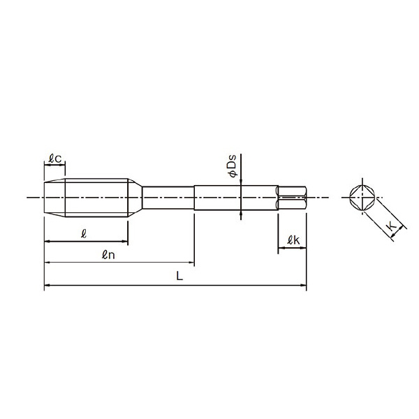 オーエスジー（株） A/スパイラルタップ ロングシャンク インサートねじ用 A-LT-SFT HL Ａ／スパイラルタップ A-LTSFT HL 2.5P OH2 M4X0.7X100