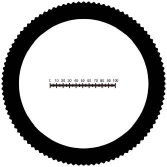 中央精機（株） 目盛板 TS 目盛板 TS-P-(3)