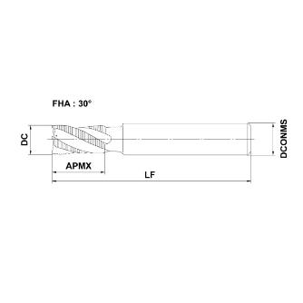 三菱マテリアル（株） バイオレットエンドミル VASFPR バイオレットエンドミル VASFPR D0500