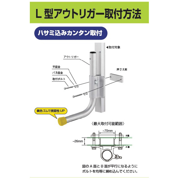 長谷川工業（株） L型アウトリガー PAR1.0 Ｌ型アウトリガー PAR1.0