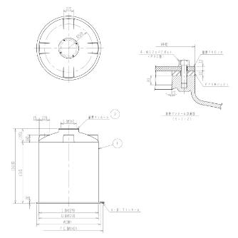 スイコー（株） スイコー耐熱タンク 耐熱タンク MC-1500ﾀｲﾈﾂ
