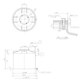 スイコー（株） スイコー耐熱タンク 耐熱タンク MC-500ﾀｲﾈﾂ