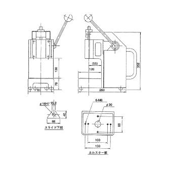 シージーケー（株） ハンド式プレス機 H-100 ハンド式プレス機 H-100