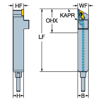 サンドビック（株） コロターン107 シャンクバイト 【F】 QS-SDJC コロターン１０７　シャンクバイト　【Ｆ】 QS-SDJCR1212E11HP-M