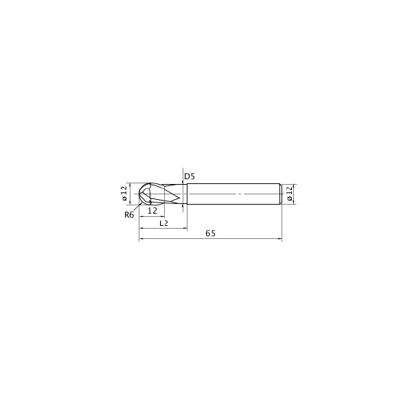 三菱マテリアル（株） ミラクルエンドミル VC2ESB ミラクルエンドミル VC2ESB R0600