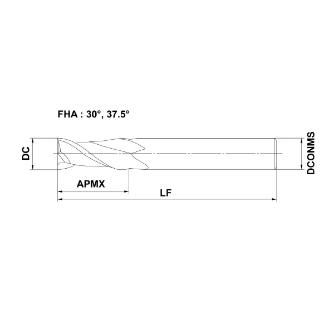 三菱マテリアル（株） 超硬エンドミル C2MA 超硬エンドミル C2MA D0800