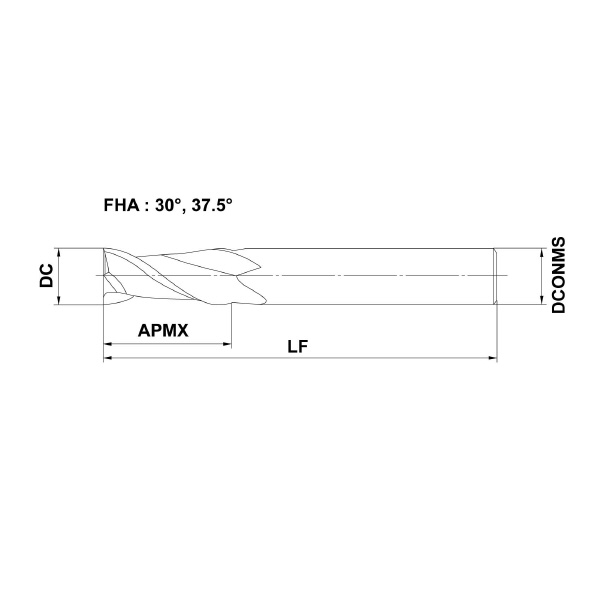 三菱マテリアル（株） 超硬エンドミル C2MA 超硬エンドミル C2MA D0800