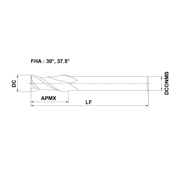 三菱マテリアル（株） 超硬エンドミル C2MA 超硬エンドミル C2MA D1800