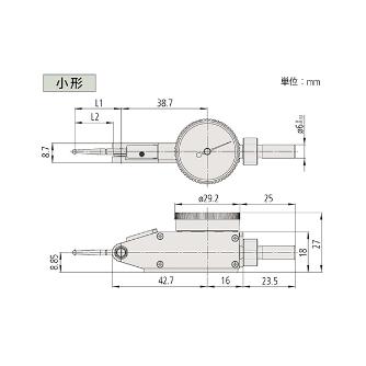 （株）ミツトヨ テストインジケータ TI テストインジケータ TI-433HX 513-466-10H