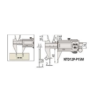 （株）ミツトヨ ノギス NTD ノギス NTD12P-P15M 573-625-20