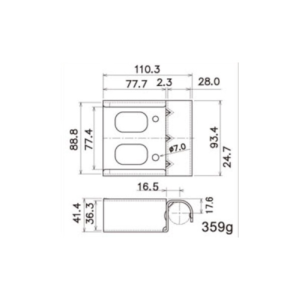 スペーシア（株） スパホイール幅広専用受金具 JB スパホイール幅広専用受金具 JB-501W