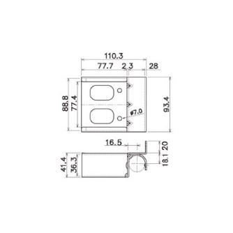 スペーシア（株） スパホイール幅広専用受金具 JB スパホイール幅広専用受金具 JB-502BW