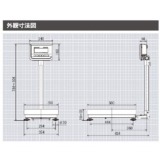 大和製衡（株） デジタル台はかり DP-6900K デジタル台はかり DP-6900K-32