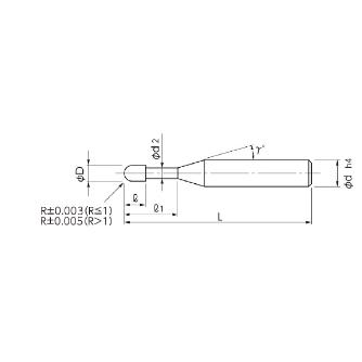 日進工具（株） CBNスパイラルボールエンドミル SSPB ＣＢＮスパイラルボールエンドミル SSPB220 R1.5X6