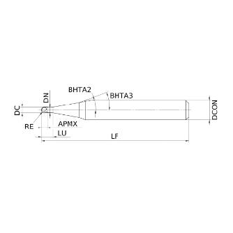 三菱マテリアル（株） 超硬コーティングエンドミル VFR2SBR 超硬コーティングエンドミル VFR2SBR0020S06