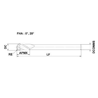三菱マテリアル（株） 超硬コーティングエンドミル VFR2SBR 超硬コーティングエンドミル VFR2SBR0200S04
