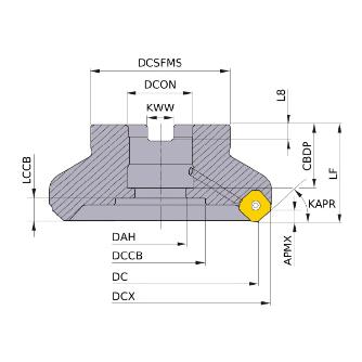 三菱マテリアル（株） カッタ 正面削り用(アーバタイプ) WSX445 カッタ　正面削り用（アーバタイプ） WSX445-100B05AL