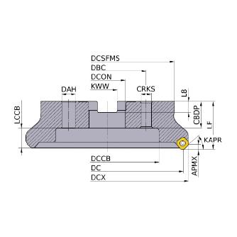 三菱マテリアル（株） カッタ 正面削り用(アーバタイプ) WSX445 カッタ　正面削り用（アーバタイプ） WSX445-160C07NL