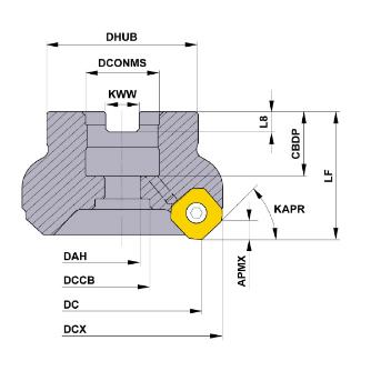 三菱マテリアル（株） カッタ 正面削り用(アーバタイプ) WSX445 カッタ　正面削り用（アーバタイプ） WSX445L08004CA