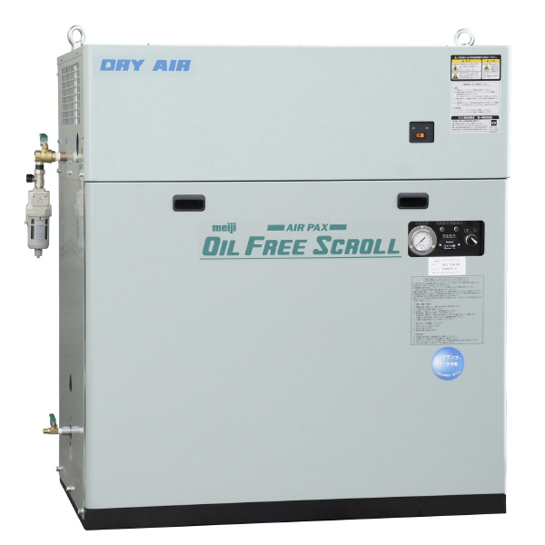 （株）明治機械製作所 オイルフリースクロール 50Hz M付 DFS オイルフリースクロール　５０Ｈｚ　Ｍ付 DFS-55A 5P