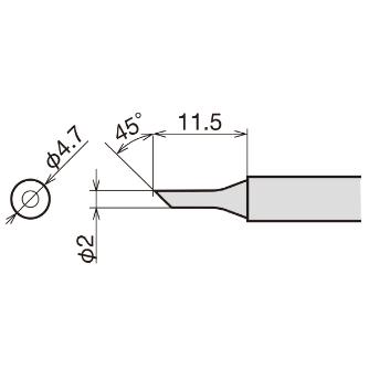 太洋電機産業（株） 替こて先 RXー80GAS用 RX 替こて先　ＲＸ－８０ＧＡＳ用 RX-80HRT-2CF