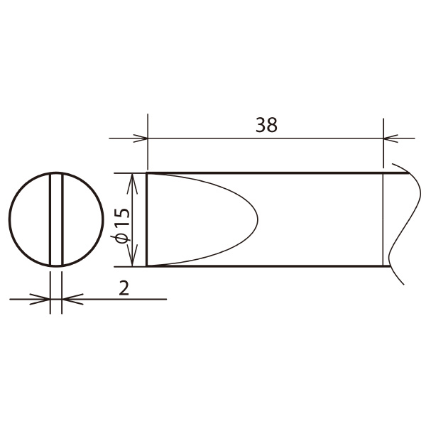 太洋電機産業（株） 替こて先 RXー89GAS用 RX 替こて先　ＲＸ－８９ＧＡＳ用 RX-89HRT-15D