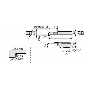 住友電気工業（株） SEC－極小径ボーリング インサート KBMG ＳＥＣ－極小径ボーリングバイトインサート KBMGR0511-05 AC1030U