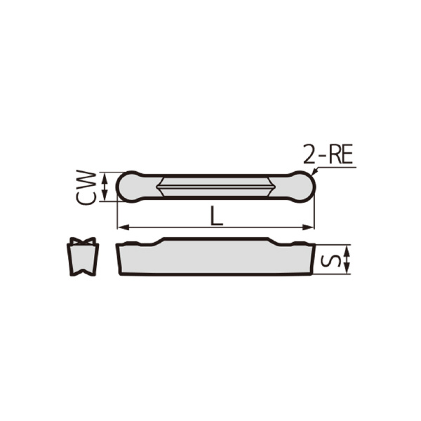 住友電気工業（株） SEC－溝入れバイト インサート GCMN-RN ＳＥＣ－溝入れバイト　インサート GCMN2010-RN AC520U