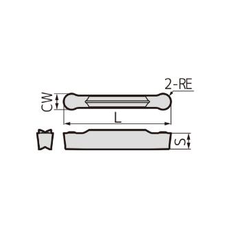 住友電気工業（株） SEC－溝入れバイト インサート GCMN-RN ＳＥＣ－溝入れバイト　インサート GCMN3015-RN AC830P