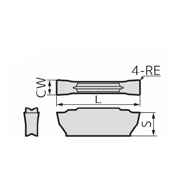 住友電気工業（株） SEC－溝入れバイト インサート GXMN-ML ＳＥＣ－溝入れバイト　インサート GXMN2002S-ML AC520U