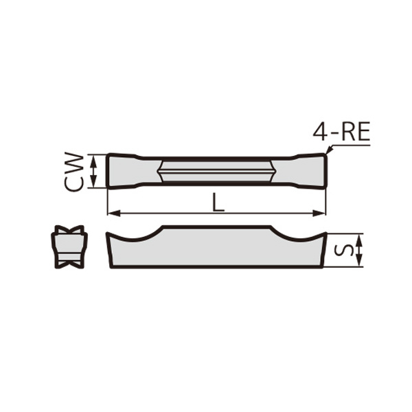 住友電気工業（株） SEC－溝入れバイト インサート GCGN-GA ＳＥＣ－溝入れバイト　インサート GCGN4004-GA H10