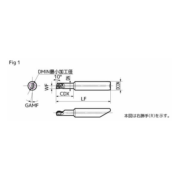住友電気工業（株） スミボロン 小径ボーリングバイト ホルダ SEXC スミボロン　小径ボーリングバイト　ホルダ E06D2-SEXCR03-04P