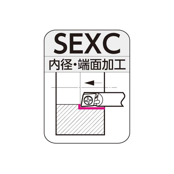 住友電気工業（株） スミボロン 小径ボーリングバイト ホルダ SEXC スミボロン　小径ボーリングバイト　ホルダ E06D2-SEXCR03-04P
