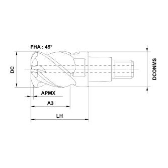 三菱マテリアル（株） ヘッド/ヘッド交換式エンドミル IMX ヘッド／ヘッド交換式エンドミル IMX10C4FD10010C      EP7020