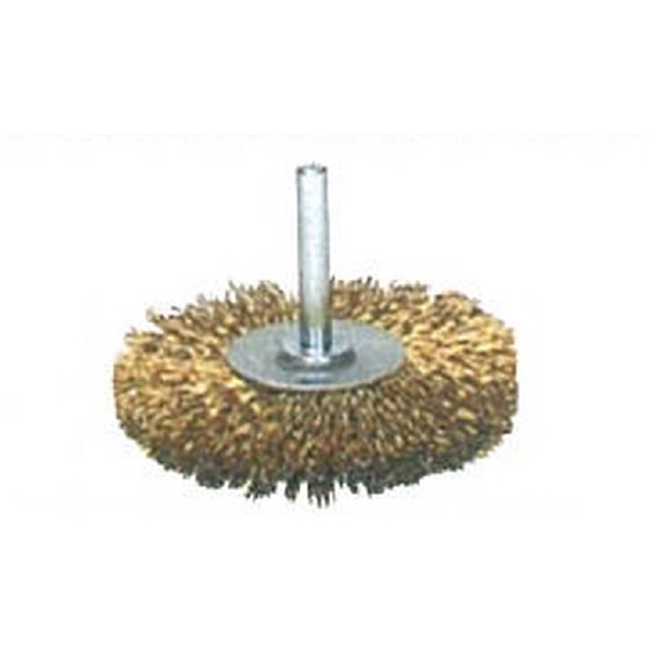 永塚工業（株） ホイルブラシ(6mm軸付) 38 ホイルブラシ（６ｍｍ軸付） 38 ｺｳｾﾝﾒｯｷ ﾖﾘｾﾝ ﾎｲﾙﾌﾞﾗｼ(6MM)