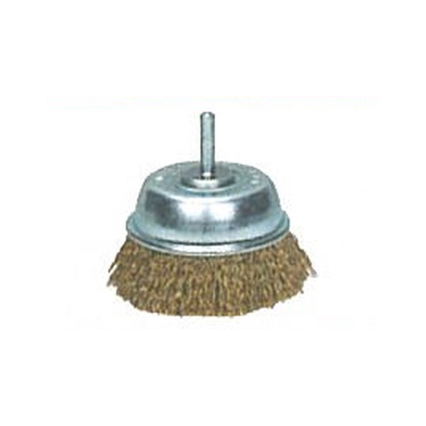 永塚工業（株） カップブラシ(6mm軸付) 75 カップブラシ（６ｍｍ軸付） 75 ｺｳｾﾝﾒｯｷ ﾖﾘｾﾝ ｶｯﾌﾟﾌﾞﾗｼ(6MM)