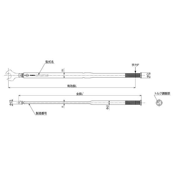 （株）東日製作所 トルクレンチ BCSP トルクレンチ BCSP400NX22D