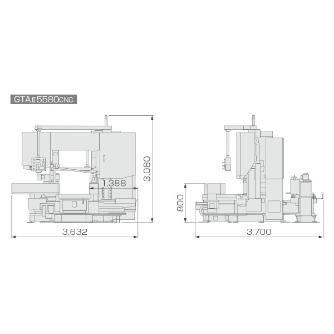 大東精機（株） バンドソーマシン GT バンドソーマシン GTA25580CNC