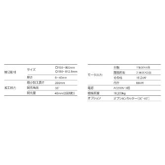 大東精機（株） ベベラー KCW 開先加工機 KCW800