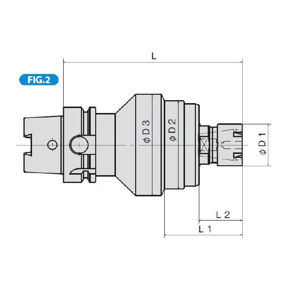 聖和精機（株） シンクロタップホルダ HSKA-SYFN シンクロタップホルダー HSKA63-SYFN16S-145