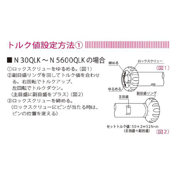 （株）中村製作所 プリセット型トルクレンチ N-QLK・CN-QLK プリセット型トルクレンチ CN300QLK