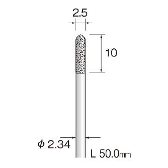 ミニター（株） 電着ダイヤモンドバー AD 電着ダイヤモンドバー AD1151