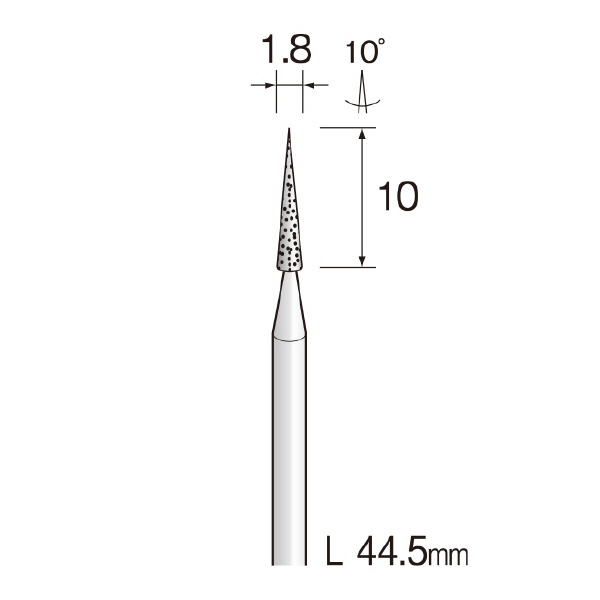 ミニター（株） 電着ダイヤモンドバー AD 電着ダイヤモンドバー AD1203