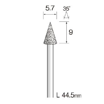 ミニター（株） 電着ダイヤモンドバー AD 電着ダイヤモンドバー AD1206