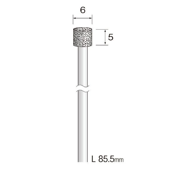 ミニター（株） ロングシャフト電着ダイヤモンドバー AD ロングシャフト電着ダイヤモンドバー AD2533