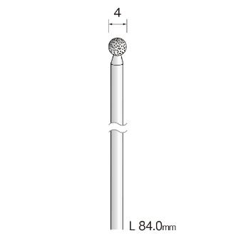 ミニター（株） ロングシャフト電着ダイヤモンドバー AD ロングシャフト電着ダイヤモンドバー AD2542